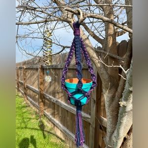 Handmade macrame plant hanger